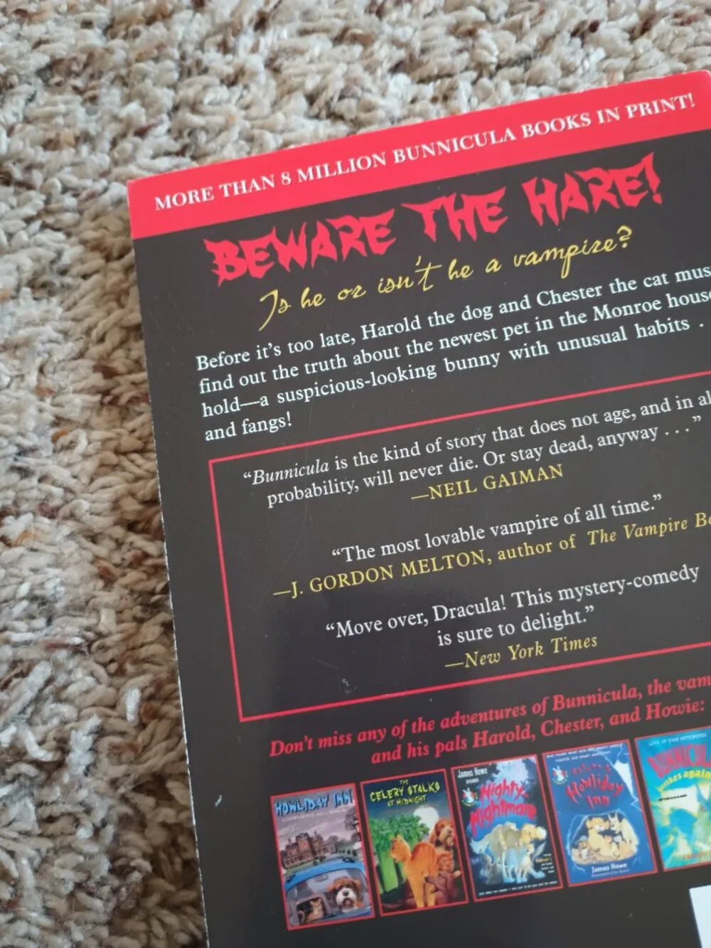 Bunnicula A Rabbit-Tale of Mystery Children's Book
